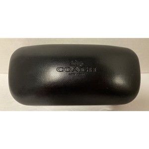 Coach Sunglass Hard Case Black Clamshell Eyeglass Case